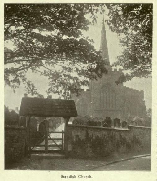 Exterior of Standish Church - Mackennel (1920)