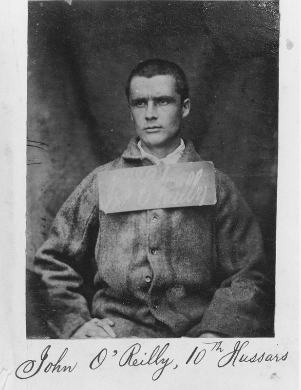A photograph of John Boyle O'Reilly (1844-1890) taken whilst he was in prison in 1866