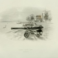 Henry VII’s Cannon, Southampton – William Henry Bartlett (1854)