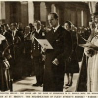 ‘During the rededication service’, Illustrated London News (28 December 1957).