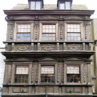 17th C. merchant's house with 18th C. windows, Southgate Street, Gloucester, England