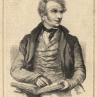 Wood engraving of Ebenezer Elliott from Howitt’s Journal published 3 April 1847