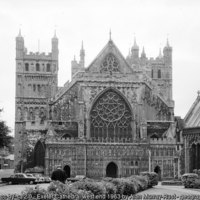Exeter Cathedral west end 1963