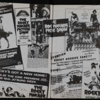 The Rocky Horror Picture Show Book newspaper collage