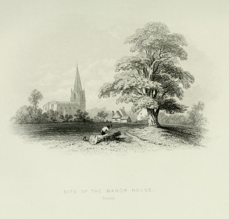 Scrooby Manor, Nottinghamshire – William Henry Bartlett (1854)