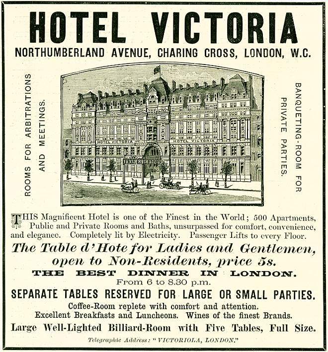 Hotel Victoria, Northumberland Avenue