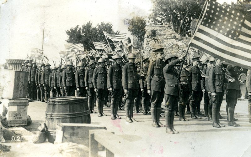 John Alden's Choice Pageant (American soldiers), Southampton (1920)